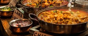 Indian takeaway at a London's market